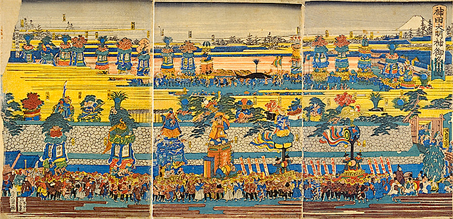 歌川貞重『神田大明神御祭図』
