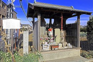 ふじ大山道道標・一里塚子育地蔵