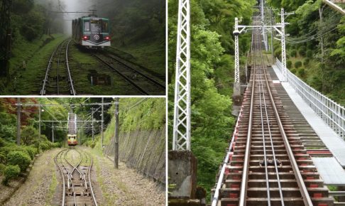 ケーブルカーで涼しい山上へ！