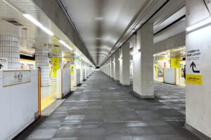 東京メトロ有楽町線豊洲駅・廃線跡ホーム