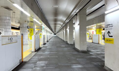 東京メトロ有楽町線豊洲駅・廃線跡ホーム