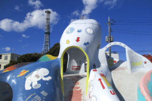 新西新井公園・タコの滑り台